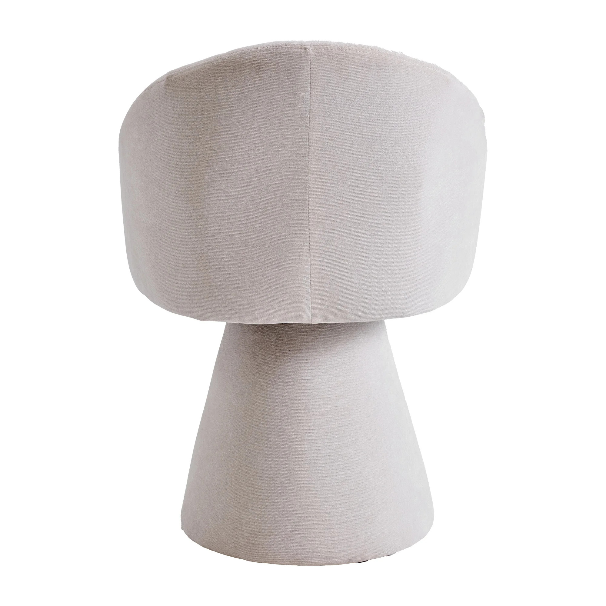Snurrstol i Beige Chenille med Rund Rygg – Nacka - Bild 3