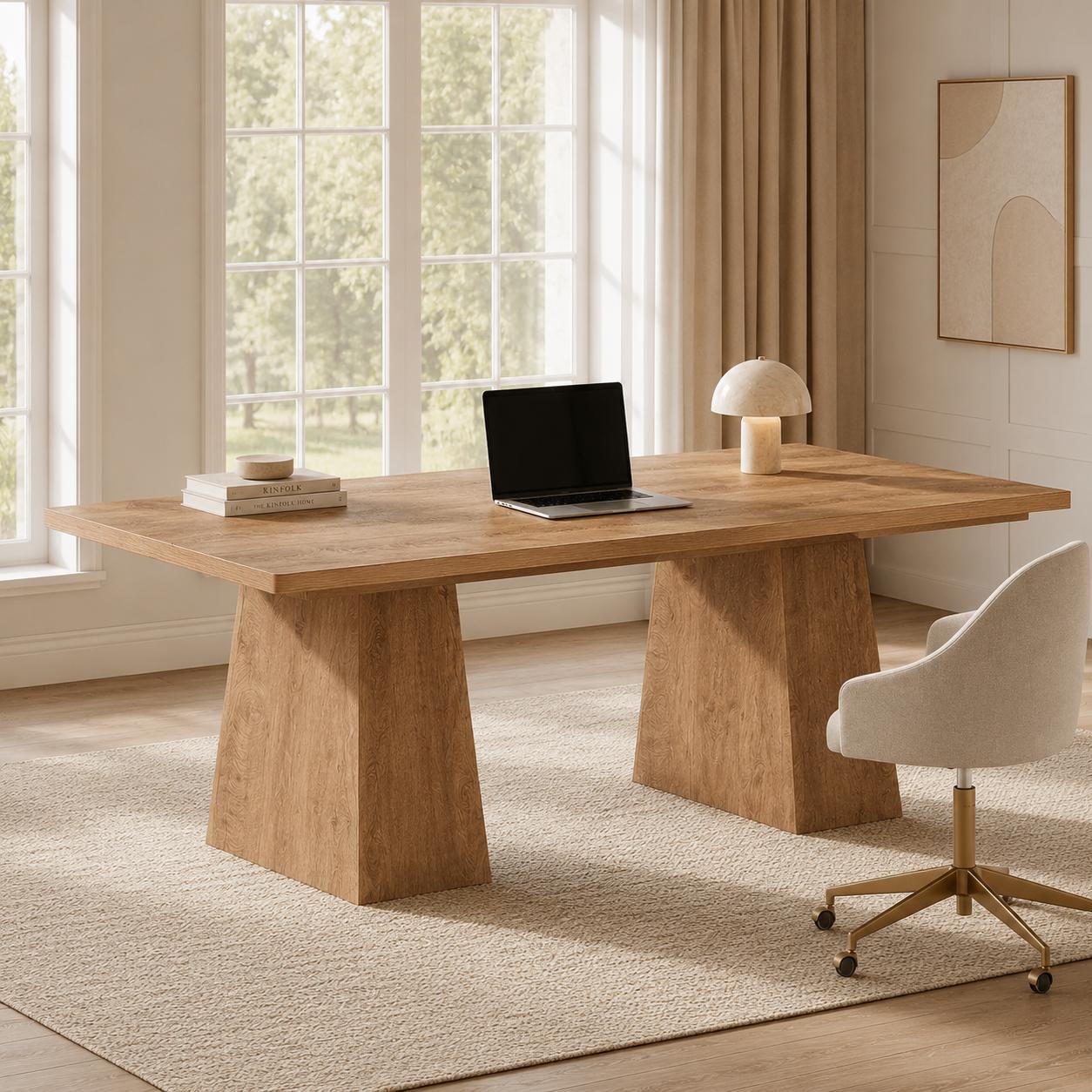 Alta Executive Desk – Modern Wood Office Desk - Bild 2