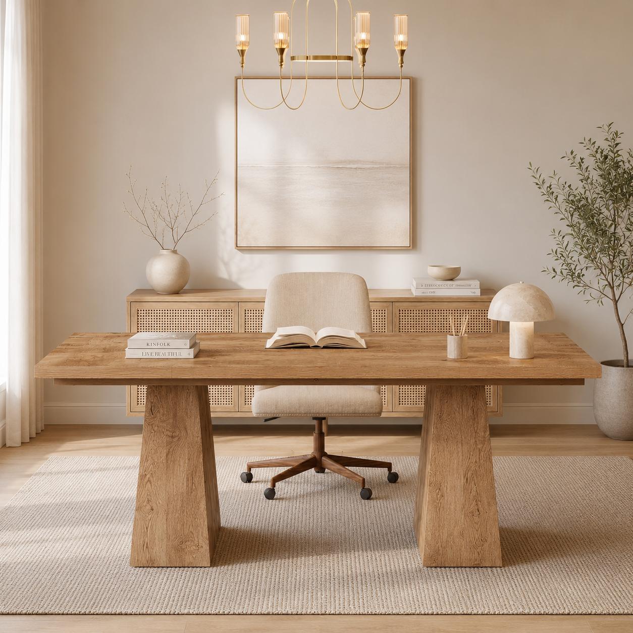 Alta Executive Desk – Modern Wood Office Desk - Bild 3
