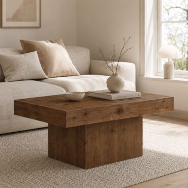 Maribo Solid Wood Coffee Table – Scandinavian Walnut Coffee Table