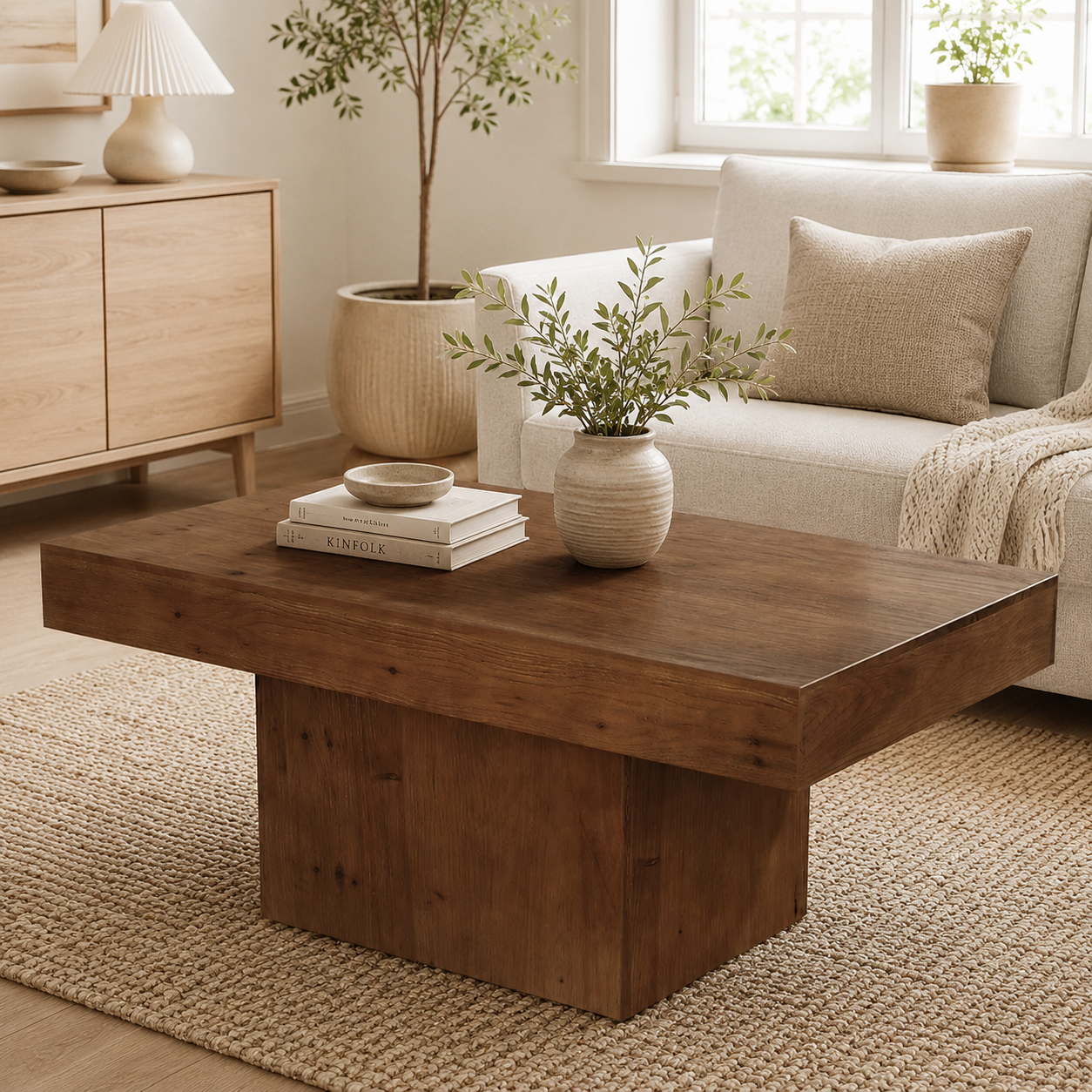 Maribo Solid Wood Coffee Table – Scandinavian Walnut Coffee Table - Bild 3