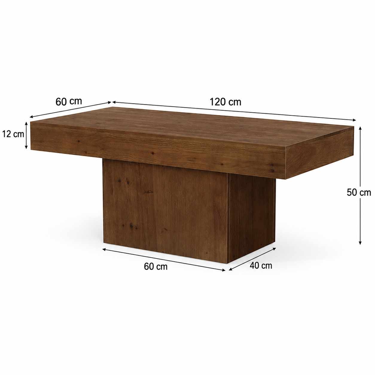 Maribo Solid Wood Coffee Table – Scandinavian Walnut Coffee Table - Bild 5