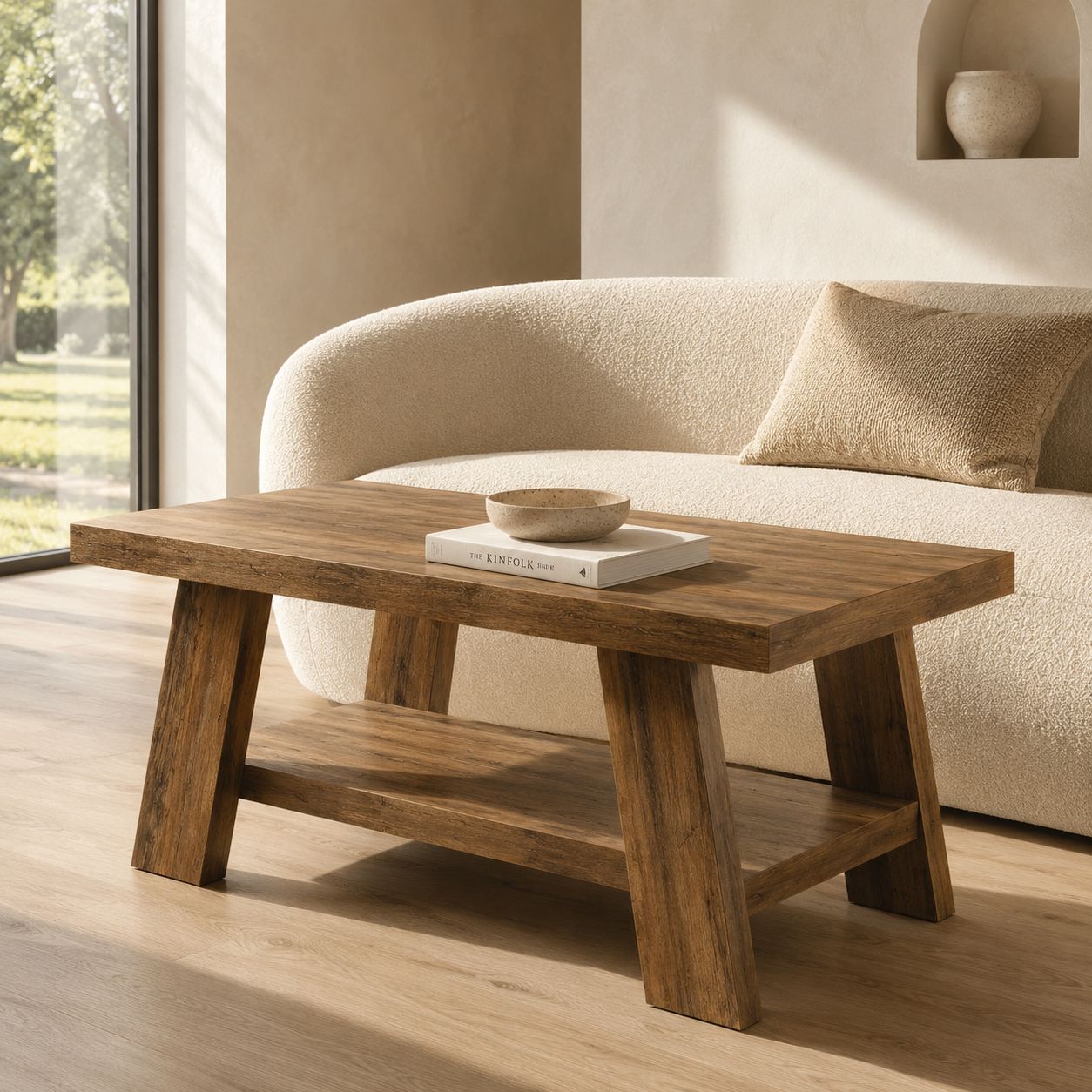 Mora Console Table – Rustic Wood Entryway Table - Bild 2