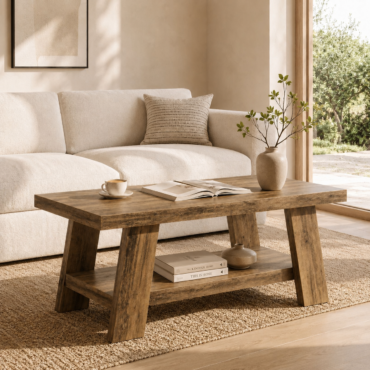 Mora Console Table – Rustic Wood Entryway Table