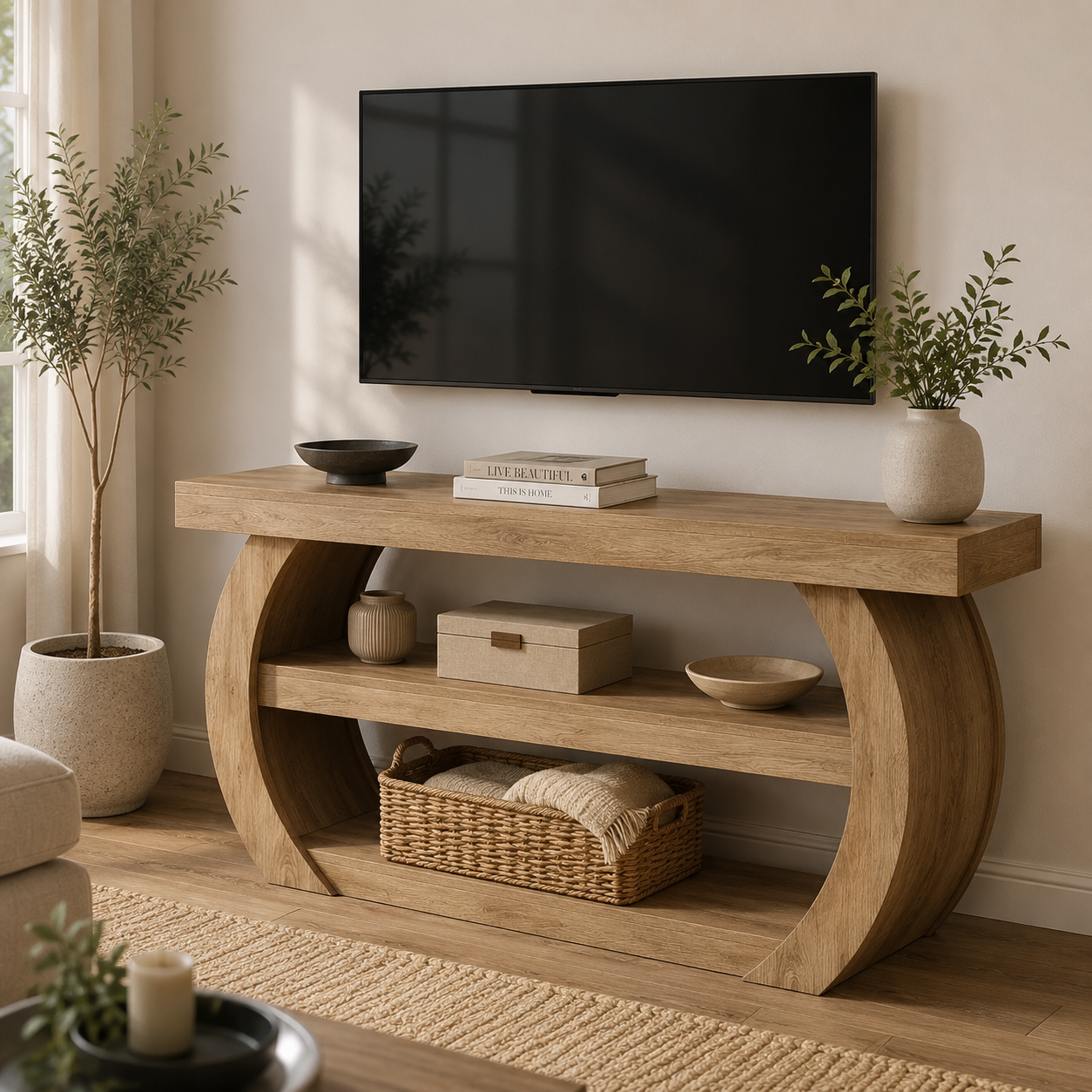 Nora TV Stand – Scandinavian TV Unit for TVs up to 75 - Bild 2