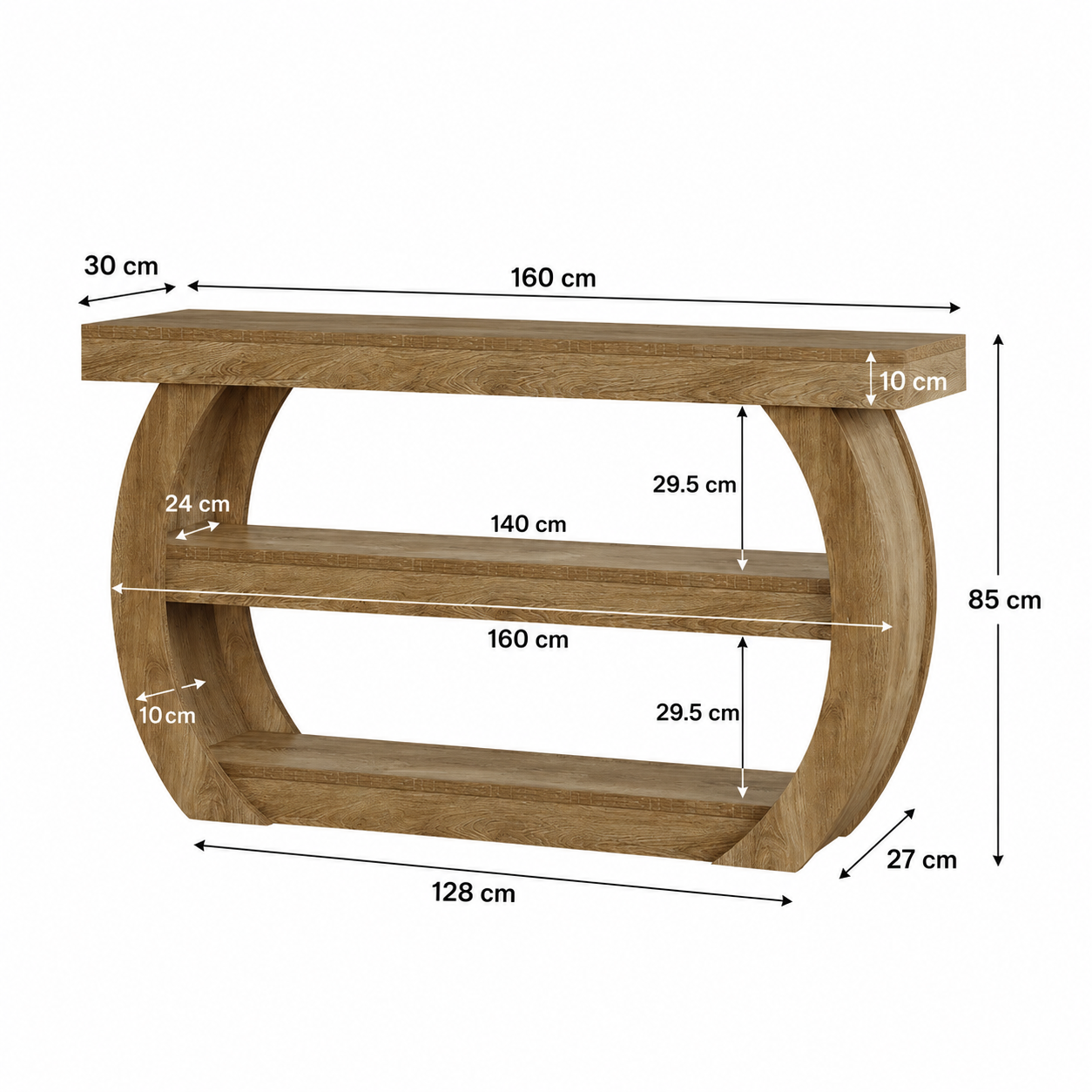 Nora TV Stand – Scandinavian TV Unit for TVs up to 75 - Bild 5
