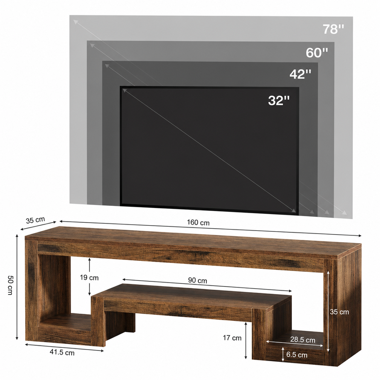 Sala TV Stand – Scandinavian TV Unit for TVs up to 75 - Bild 6