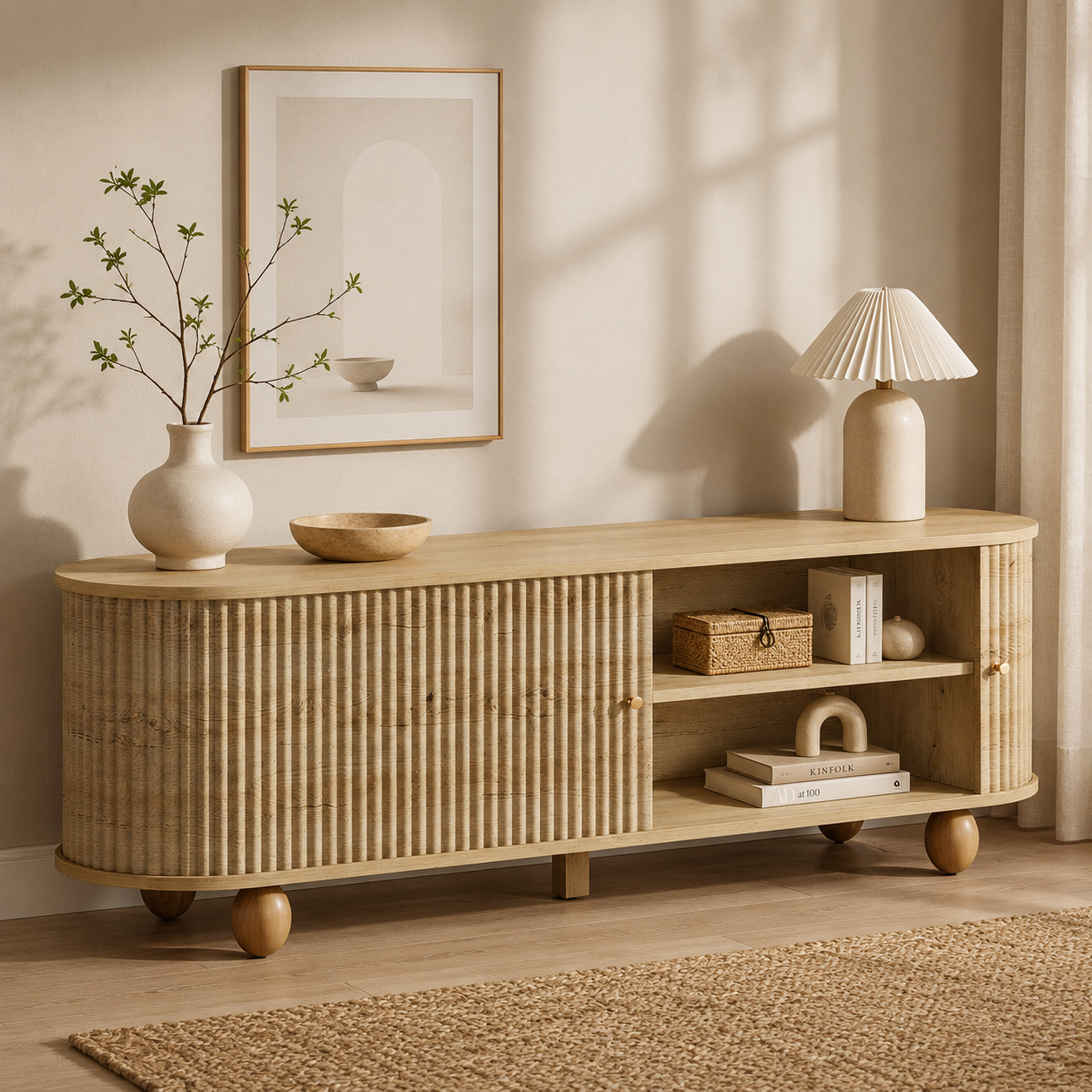 Sigtuna TV Stand – Scandinavian TV Unit for TVs up to 75 - Bild 3