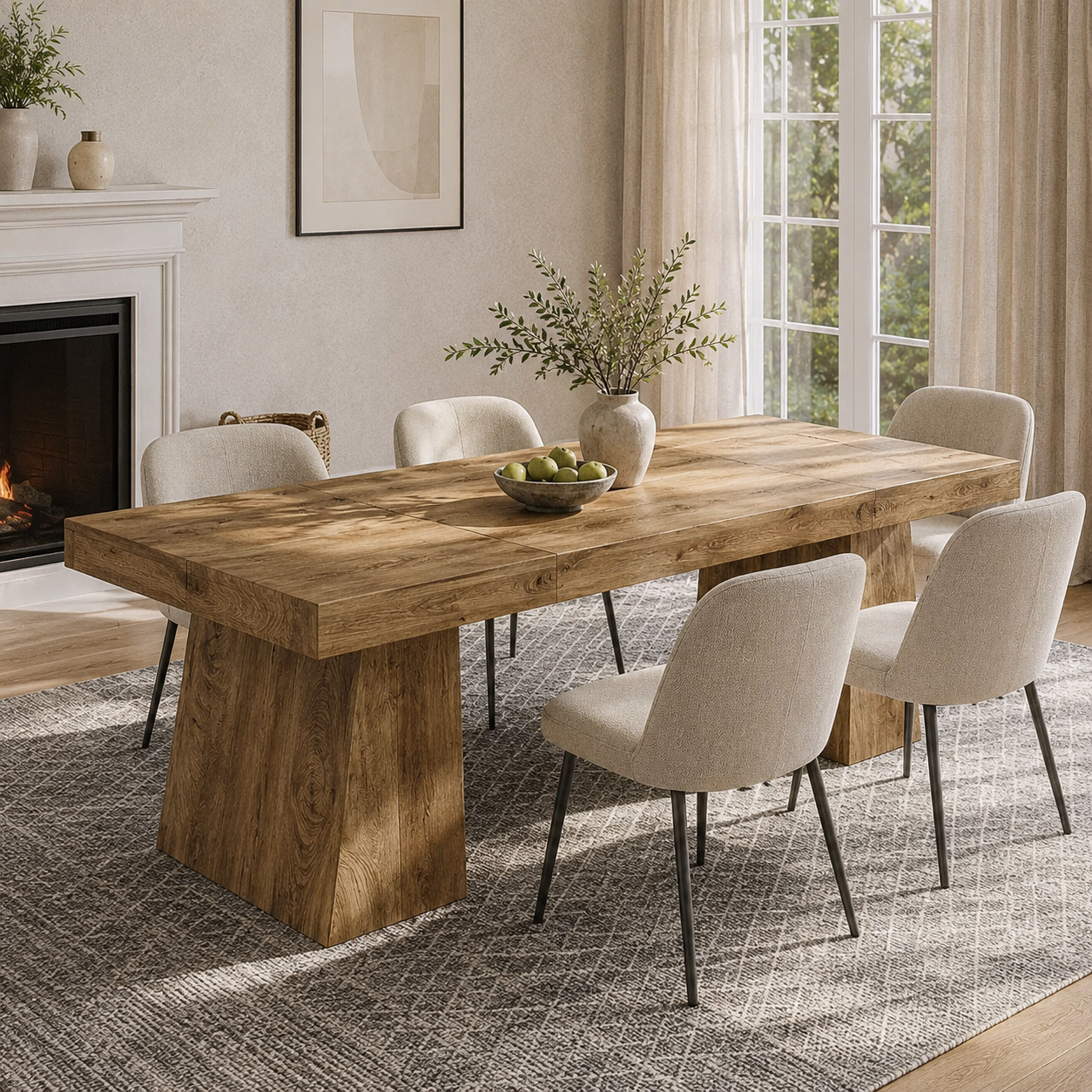 Silkeborg Dining Table – Scandinavian Rectangular Dining Table - Bild 2