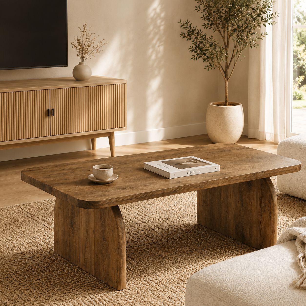 Skagen Coffee Table – Rustic Wood Coffee Table - Bild 2