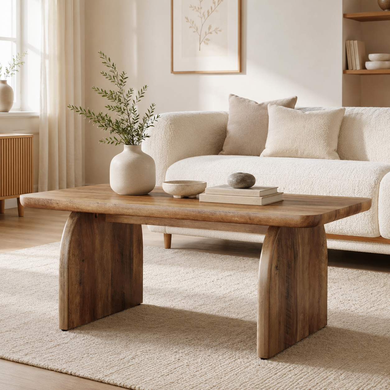 Skagen Coffee Table – Rustic Wood Coffee Table - Bild 3