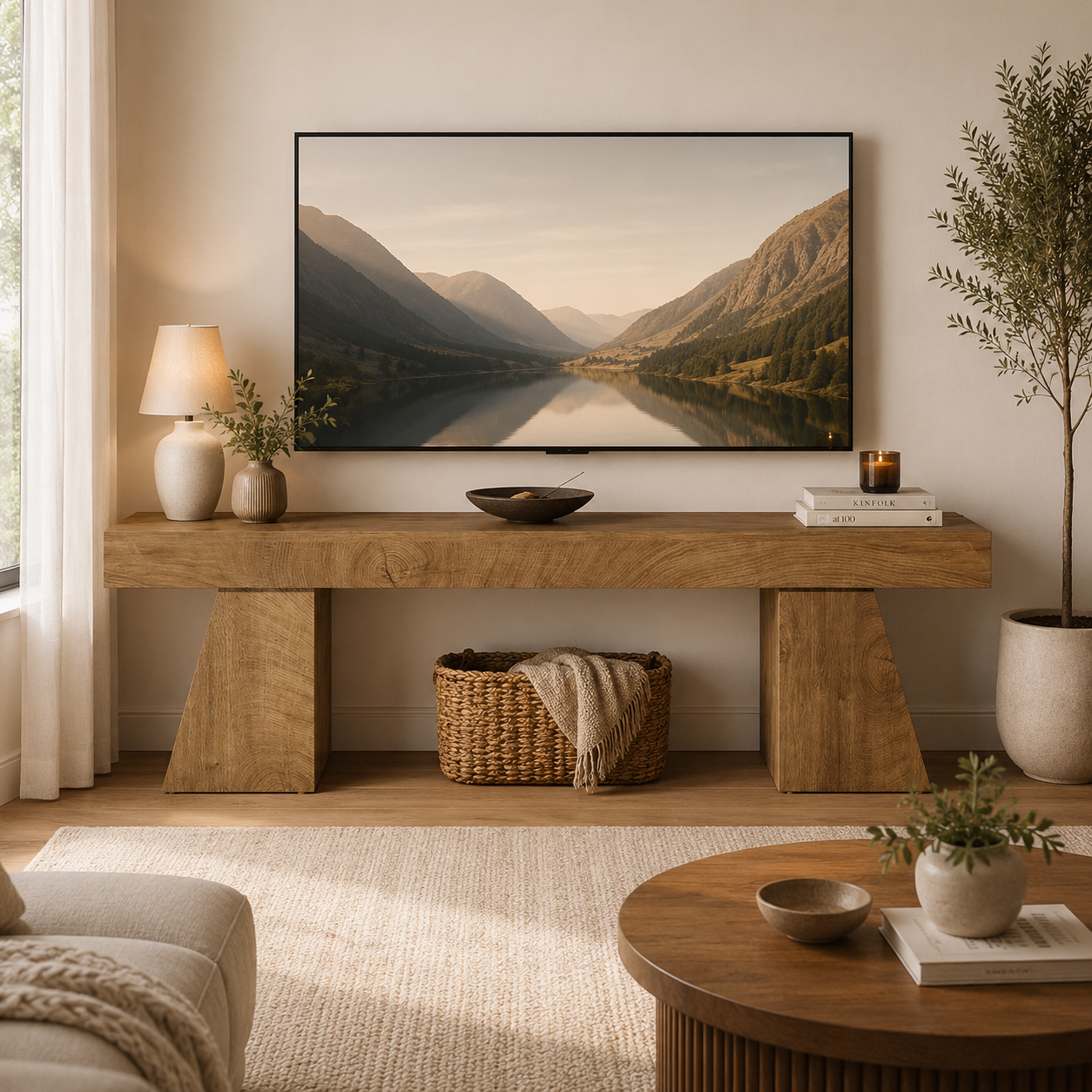 Lillehammer TV Stand – Scandinavian TV Unit for TVs up to 75 - Bild 2