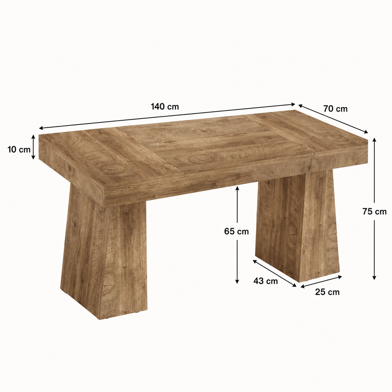 Silkeborg Dining Table – Scandinavian Rectangular Dining Table - Bild 5