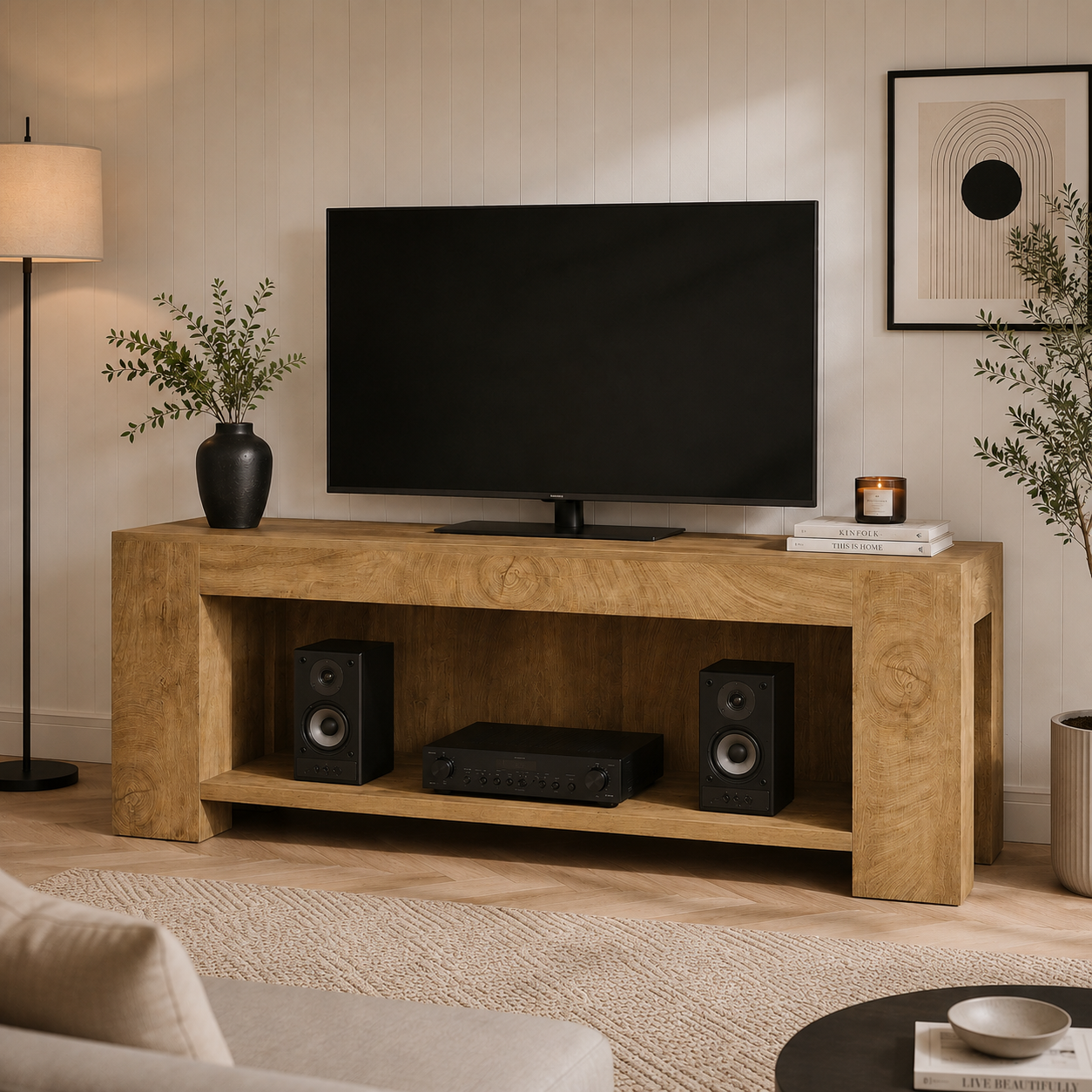 Voss TV Stand – Scandinavian TV Unit for TVs up to 75 - Bild 2