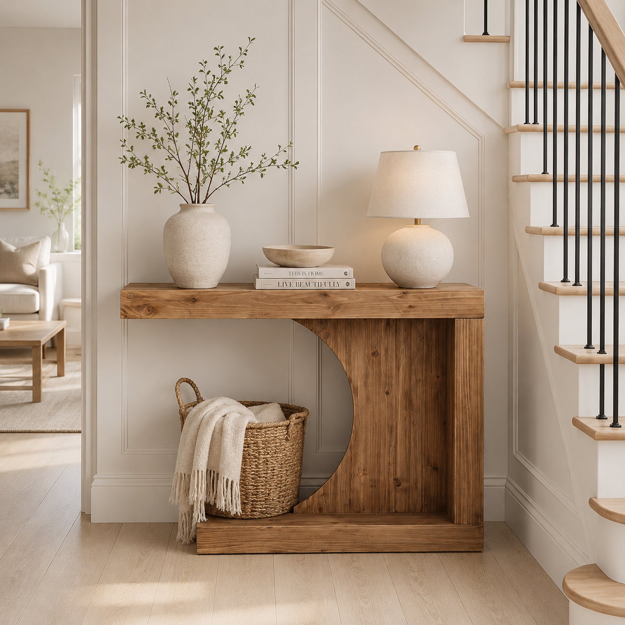 Ebeltoft Console Table – Scandinavian Solid Wood Console Table