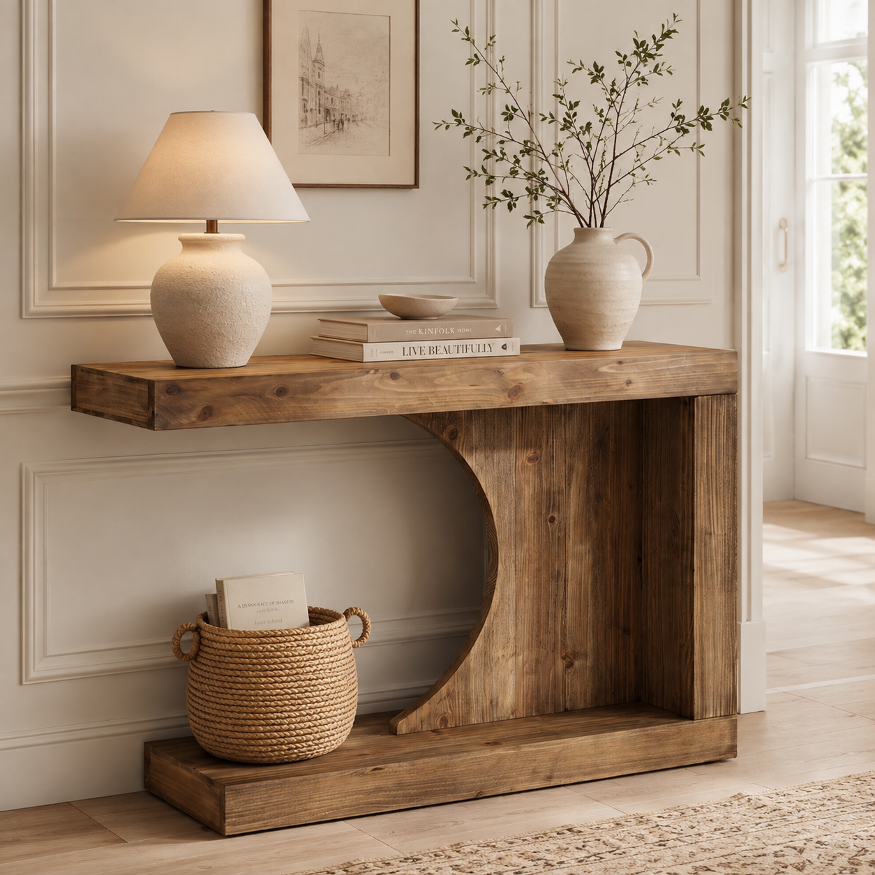 Ebeltoft Console Table – Scandinavian Solid Wood Console Table - Bild 2