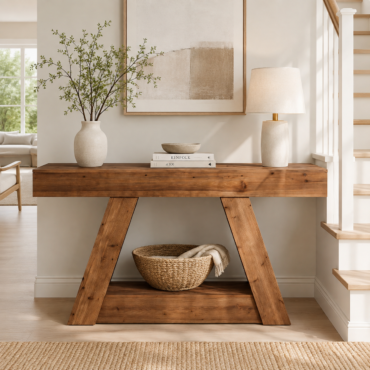 Farsund Console Table – Scandinavian Solid Wood Console Table