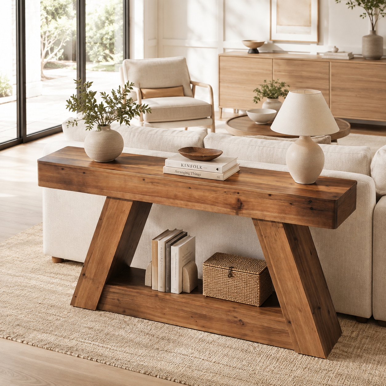 Farsund Console Table – Scandinavian Solid Wood Console Table - Bild 4