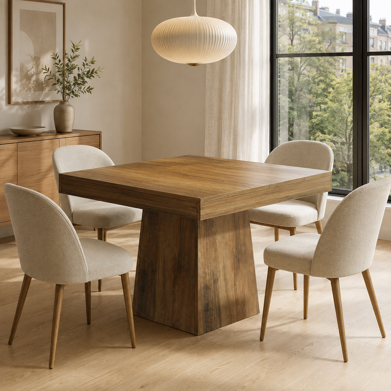 Grenaa Square Dining Table – Scandinavian Dining Table for 4 - Bild 2