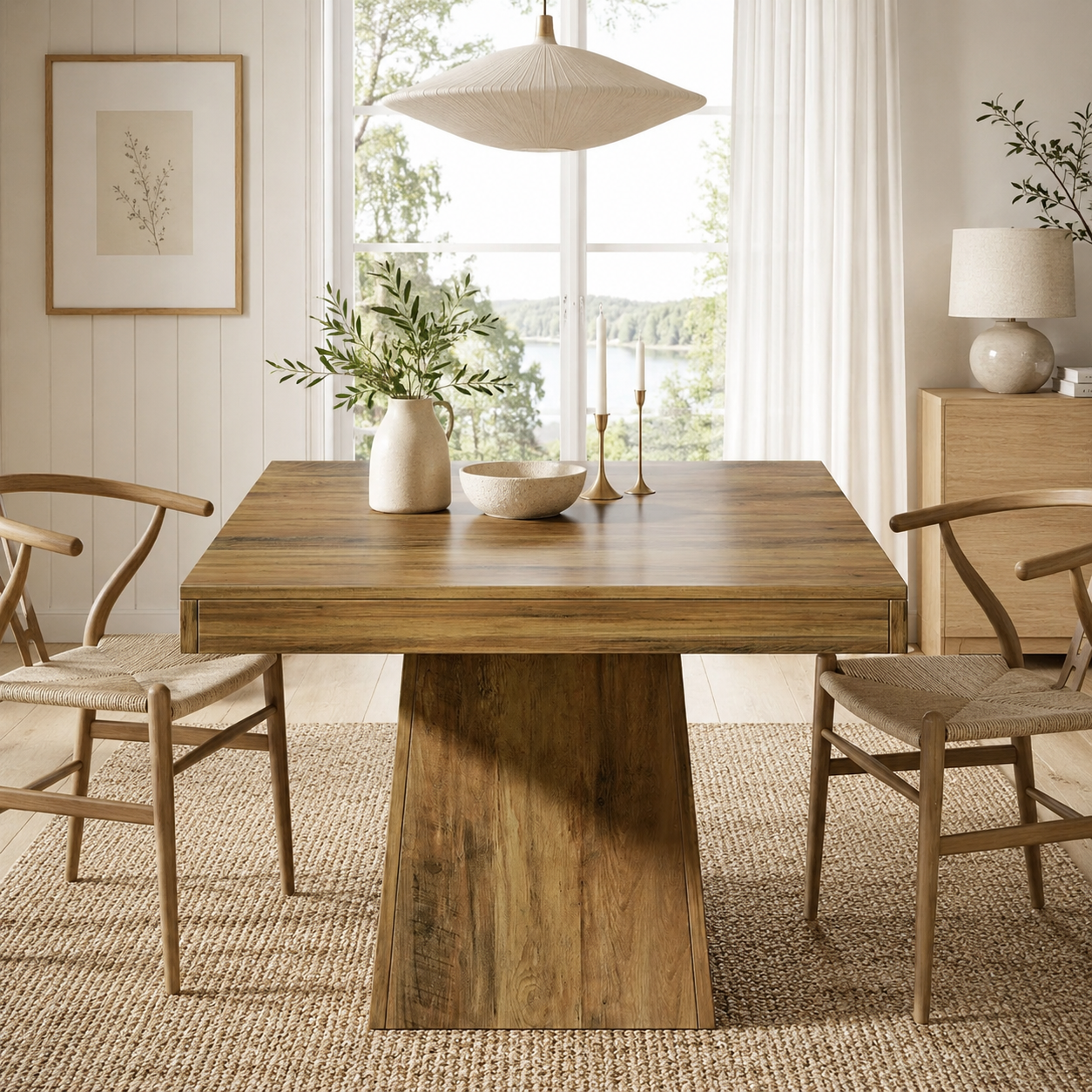 Grenaa Square Dining Table – Scandinavian Dining Table for 4