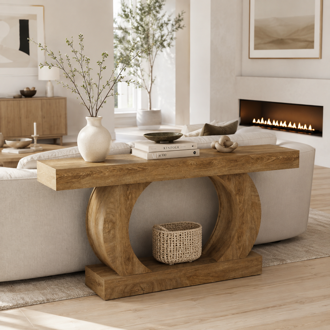 Horsens Console Table – Scandinavian Console Table with Open Shelf - Bild 3