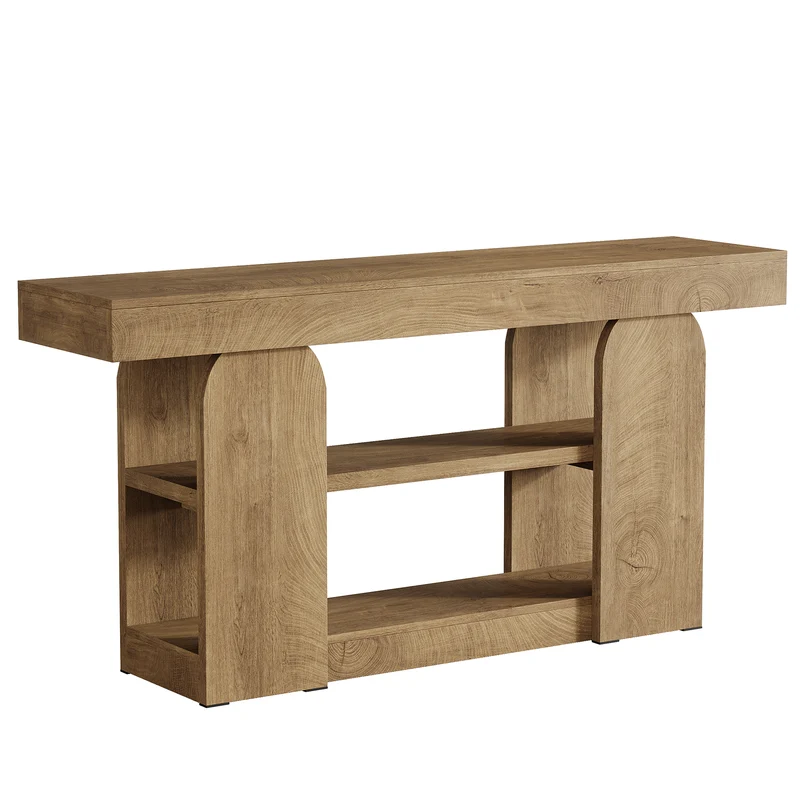 Imatra Console Table – Scandinavian Console Table with 3-Tier Storage - Bild 5