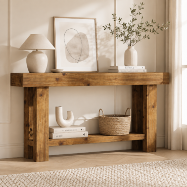 Kemi Console Table – Scandinavian Solid Wood Console Table