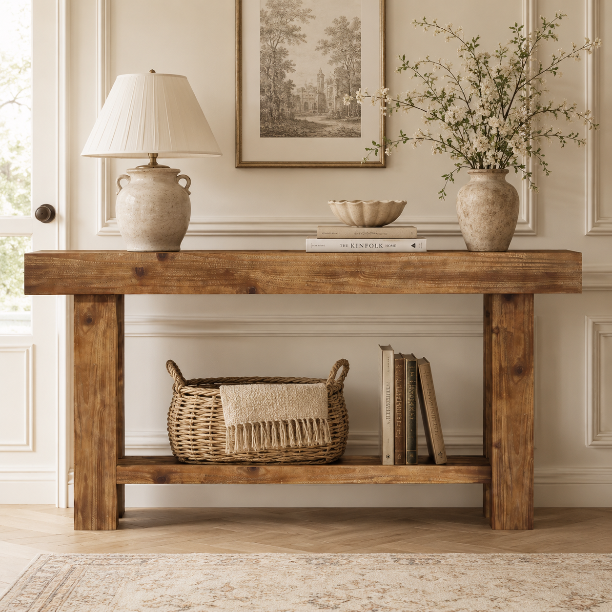 Kemi Console Table – Scandinavian Solid Wood Console Table - Bild 2