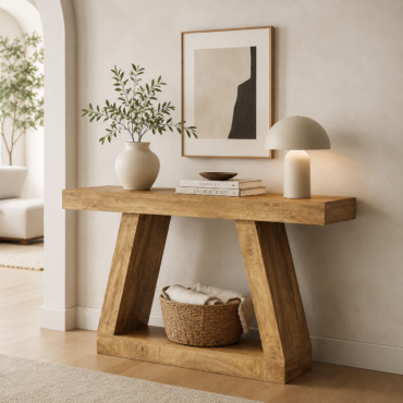 Kiruna Console Table – Scandinavian Entryway Console Table