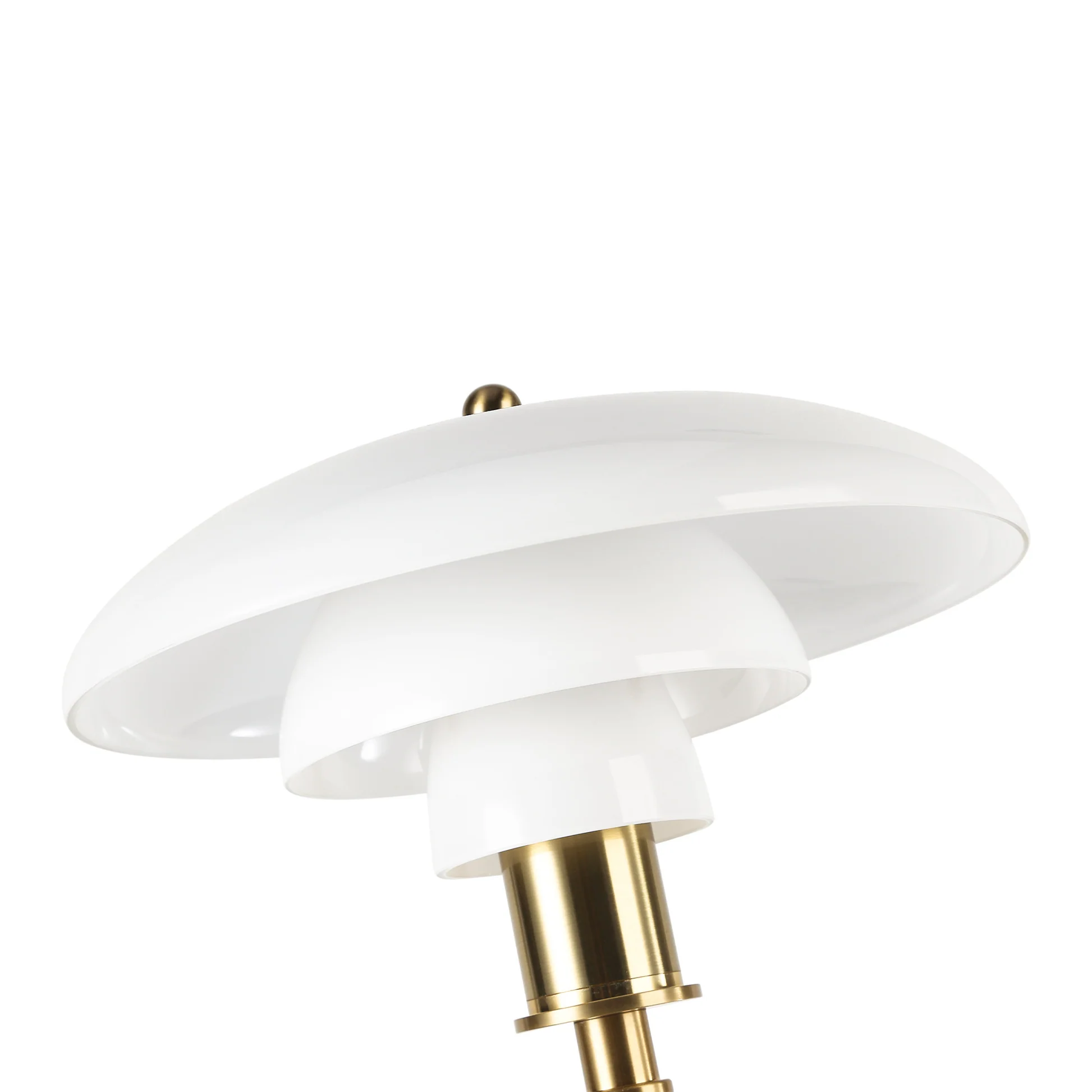 Laholm Floor Lamp – Elegant Floor Lamp in Opal Glass & Gold - Bild 5