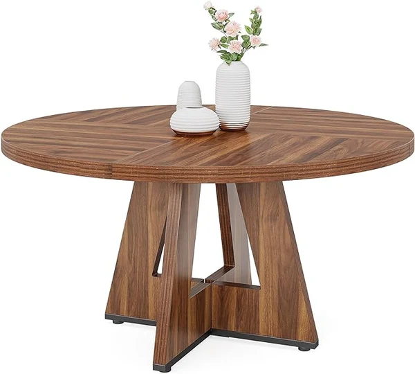 Salo Round Dining Table – Scandinavian Dining Table for 4 - Bild 3