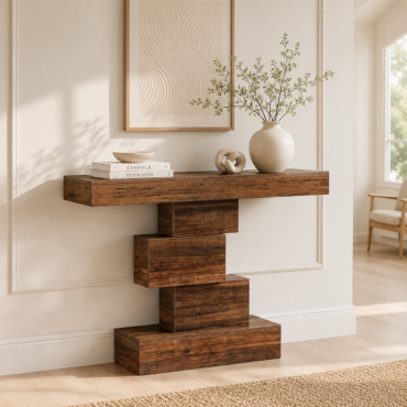 Trosa Console Table – Scandinavian Geometric Console Table