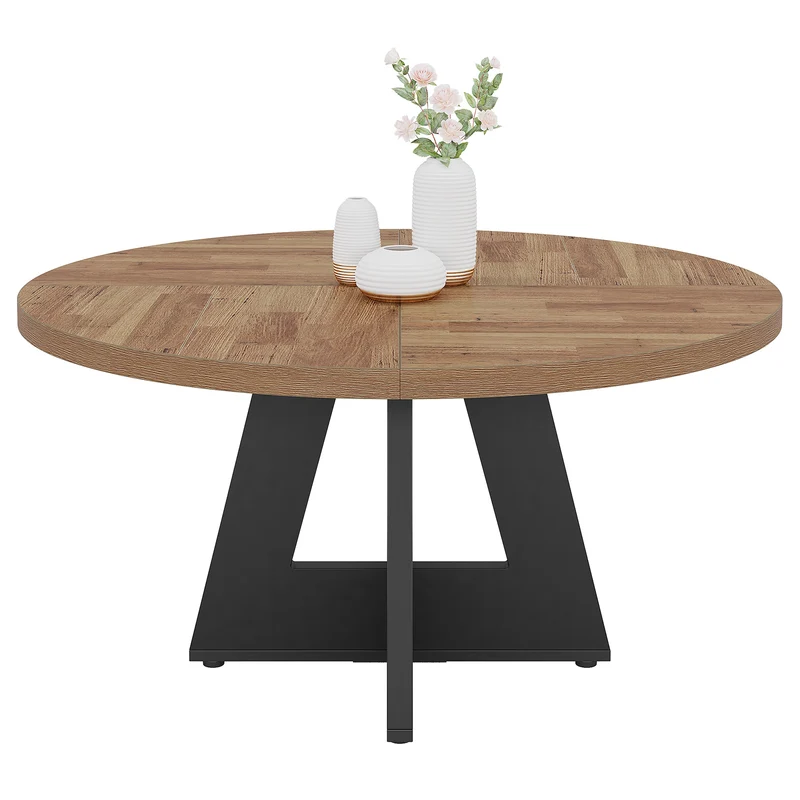 Salo Round Dining Table – Scandinavian Dining Table for 4 - Bild 16