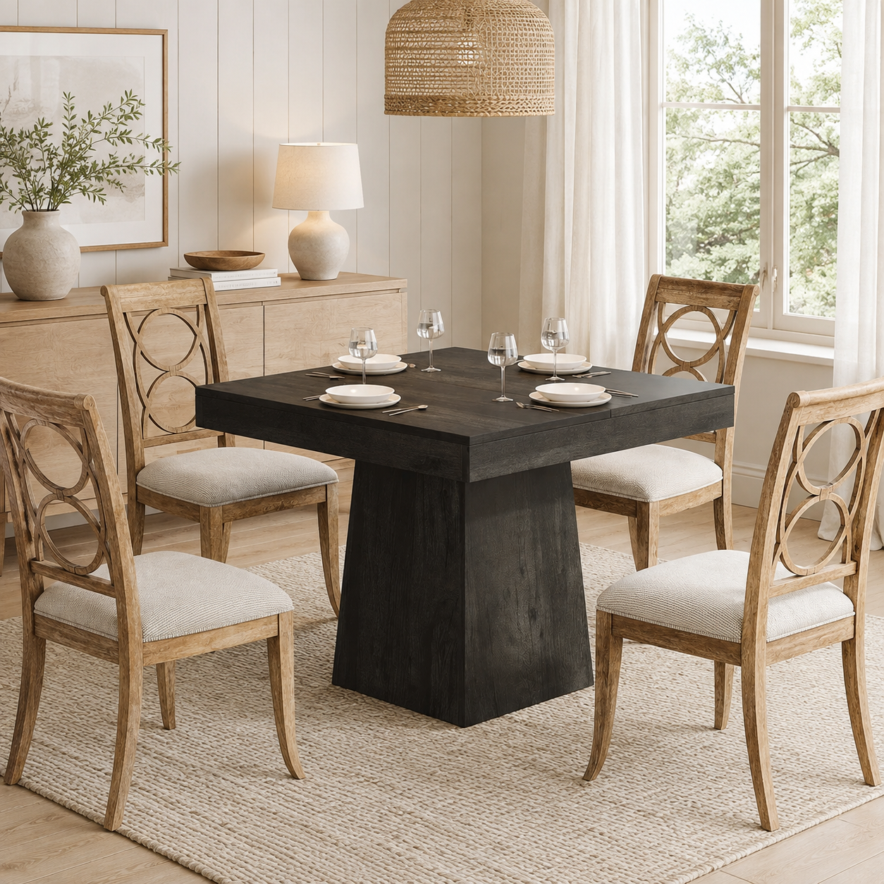 Grenaa Square Dining Table – Scandinavian Dining Table for 4 - Bild 7