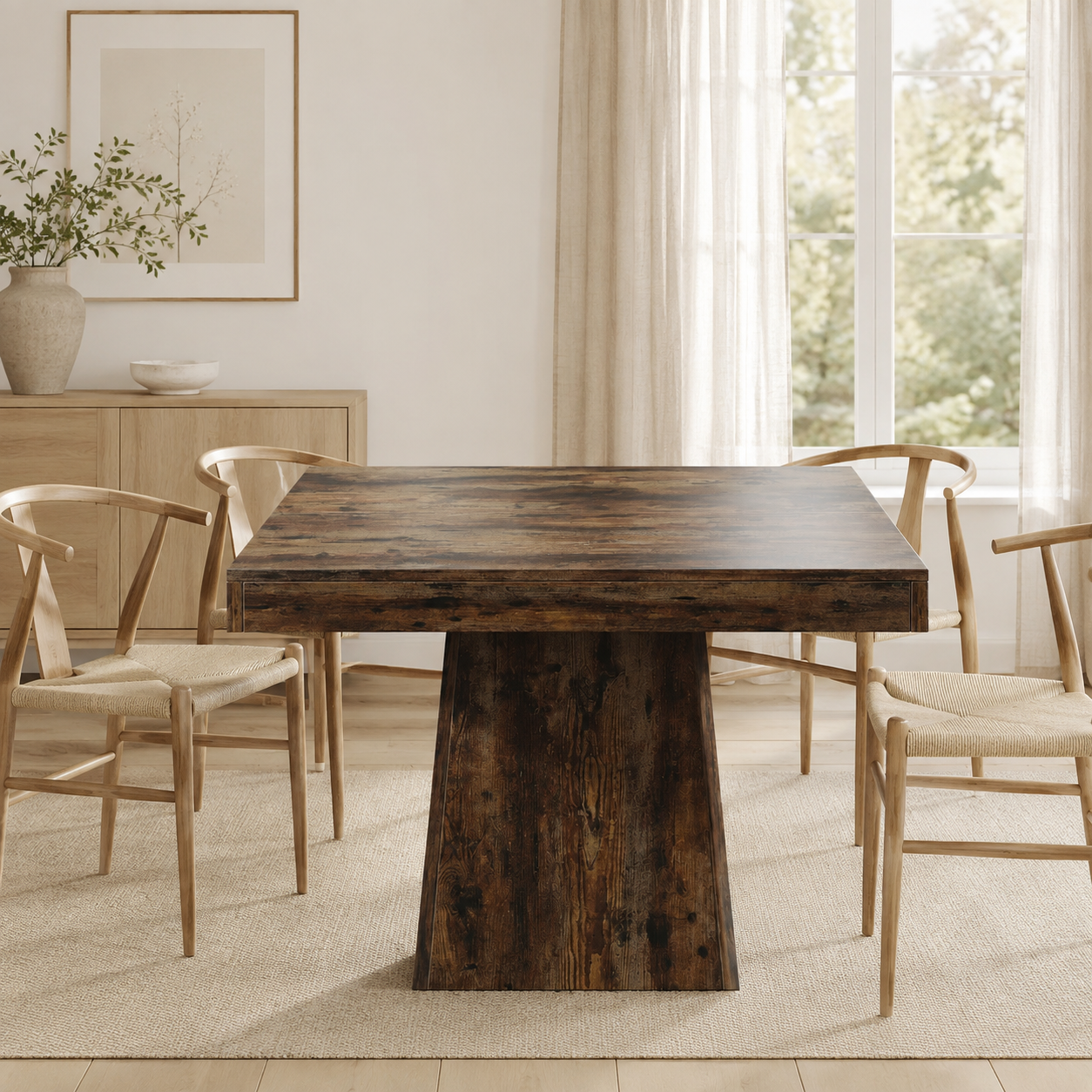 Grenaa Square Dining Table – Scandinavian Dining Table for 4 - Bild 9