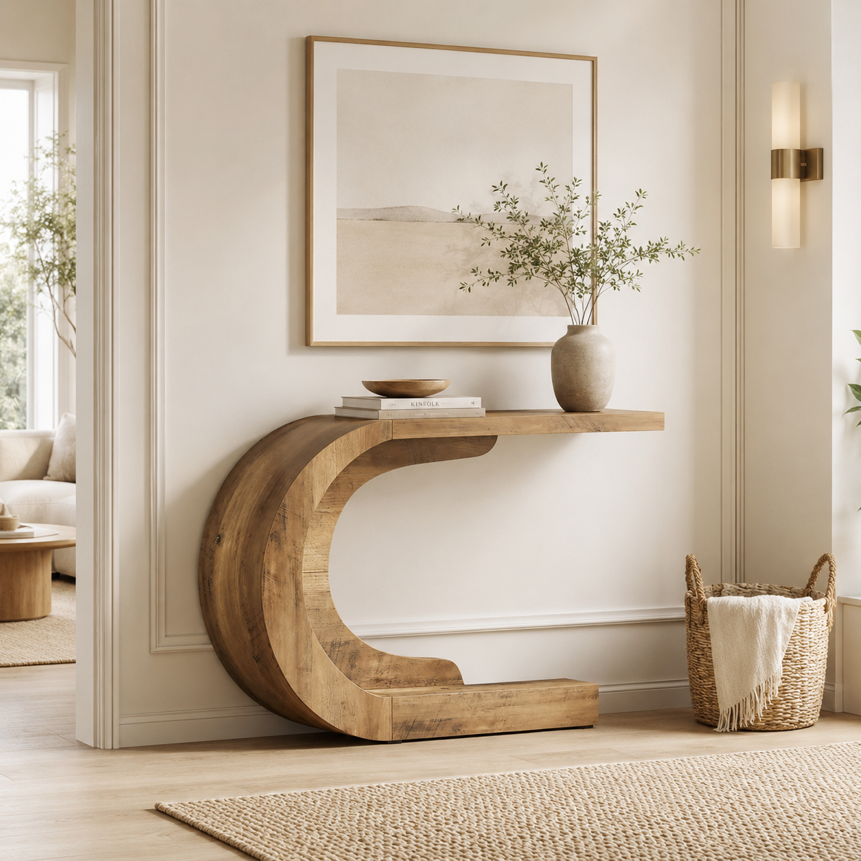 Hjo Console Table – Scandinavian Wave Console Table - Bild 2