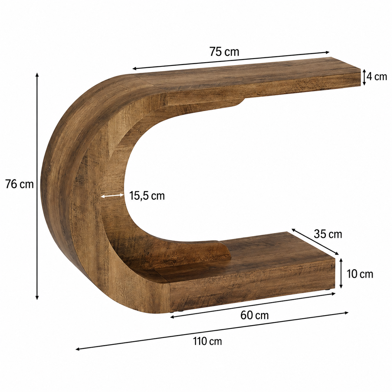 Hjo Console Table – Scandinavian Wave Console Table - Bild 5