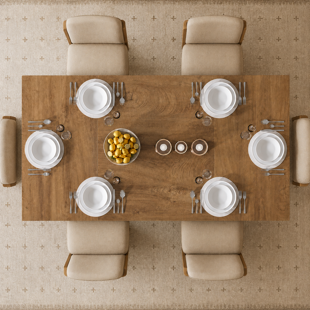Kokkola Dining Table with Storage – Scandinavian Dining Table for 4–6 People - Bild 4