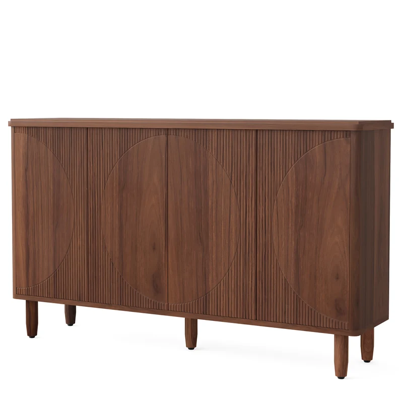 Roros Sideboard – Scandinavian Storage Cabinet with 4-Tier Shelving - Bild 4