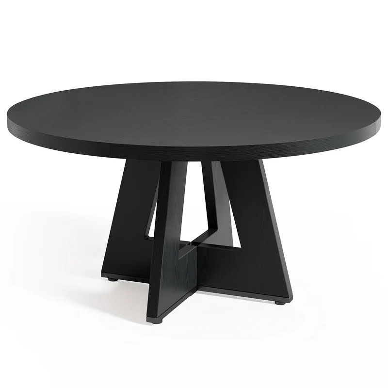 Salo Round Dining Table – Scandinavian Dining Table for 4 - Bild 10