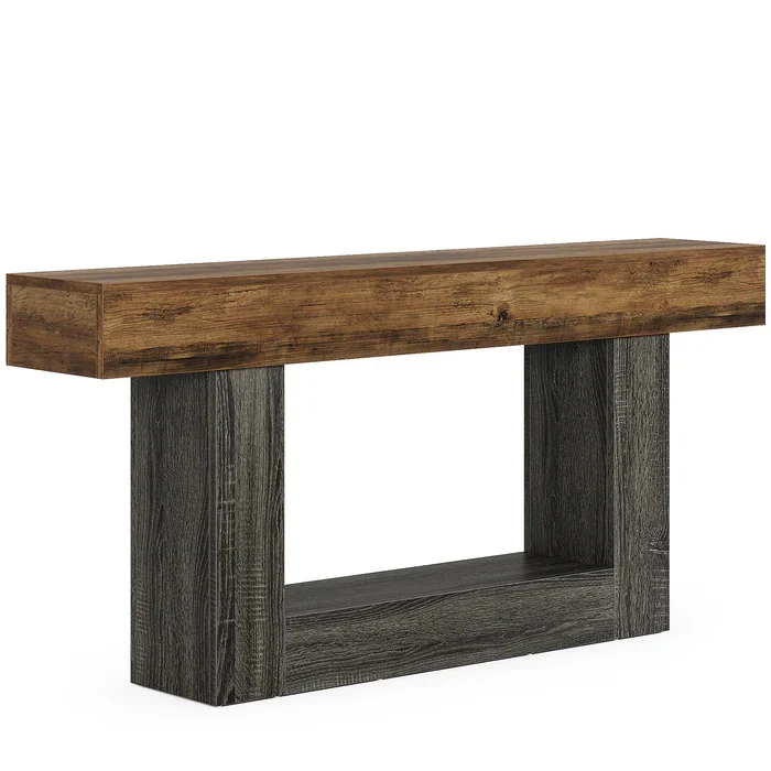 Simrishamn Console Table – Scandinavian Console Table with Open Shelf - Bild 4